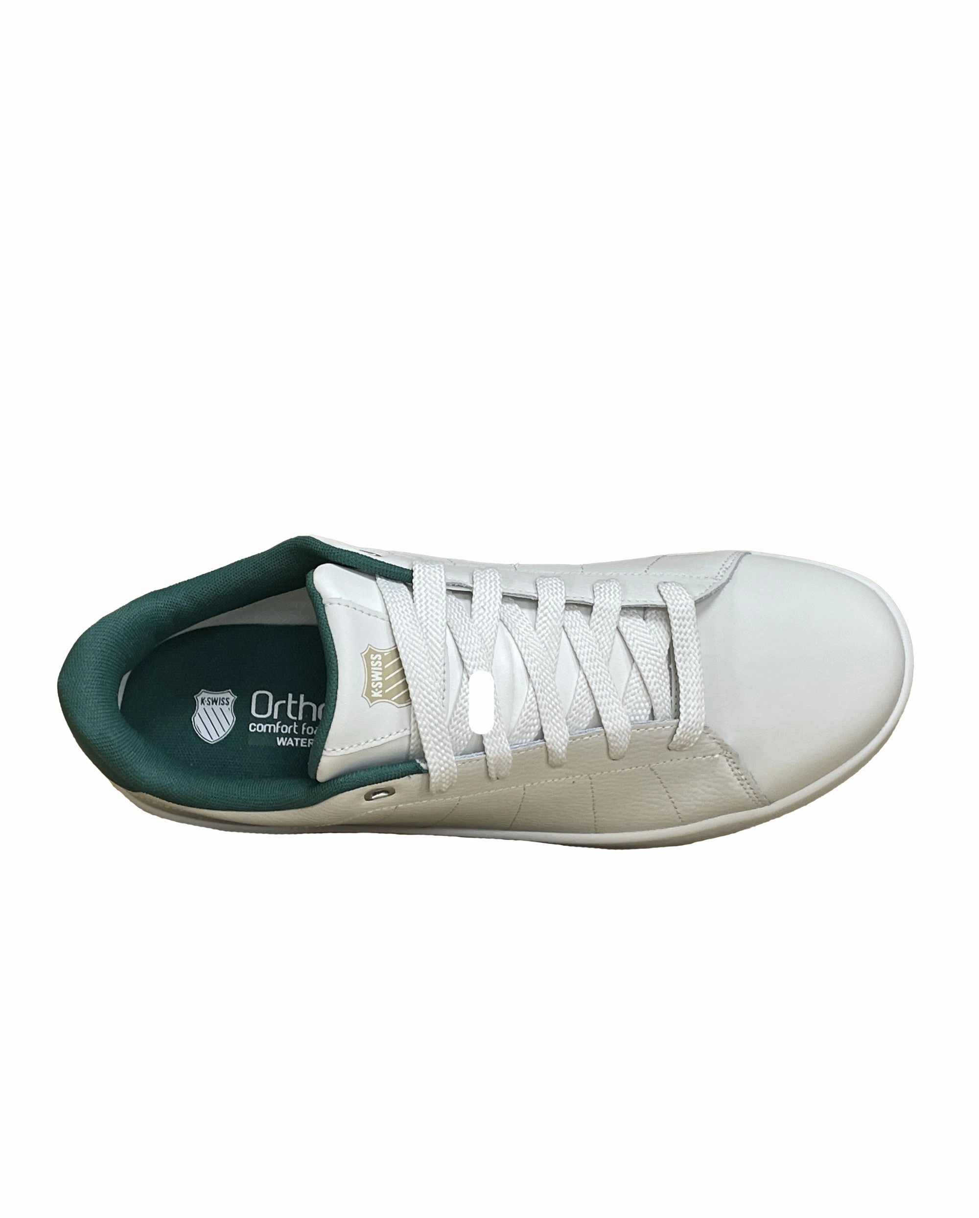09457-108-M | MEN'S COURT CAMEO II WATERPROOF SNEAKERS | WMBL WHT/GRN/TAUPE