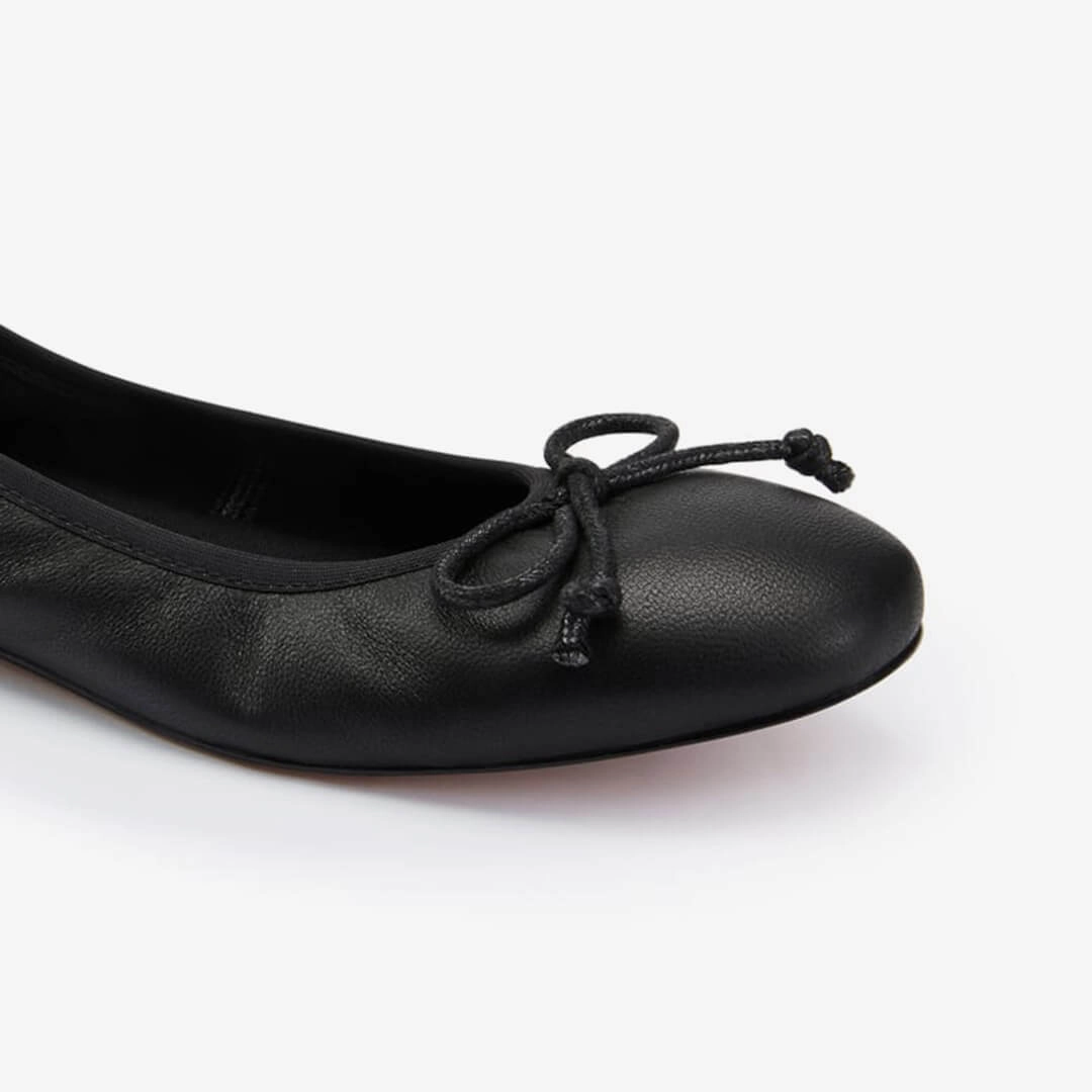 *ANAIS - black soft leather ballet pump