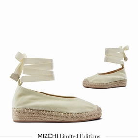*DELPHINE - espadrille lace up flatform