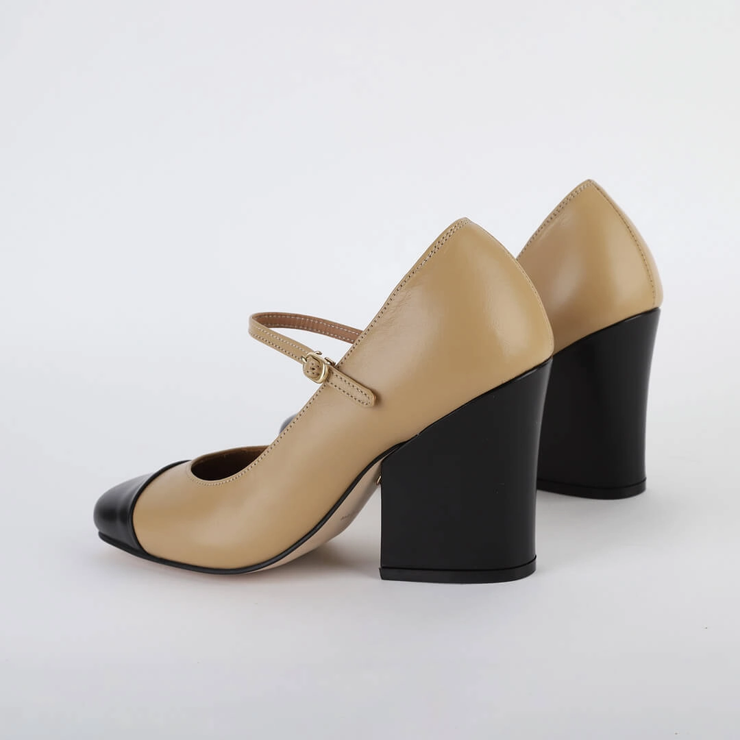 *ROXY - beige, 8cm size UK 2