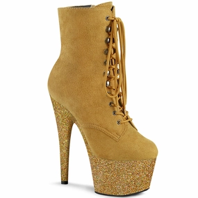 ADORE-1020FSMG  Mustard F.Suede/Mustard Multi Mini Glitter