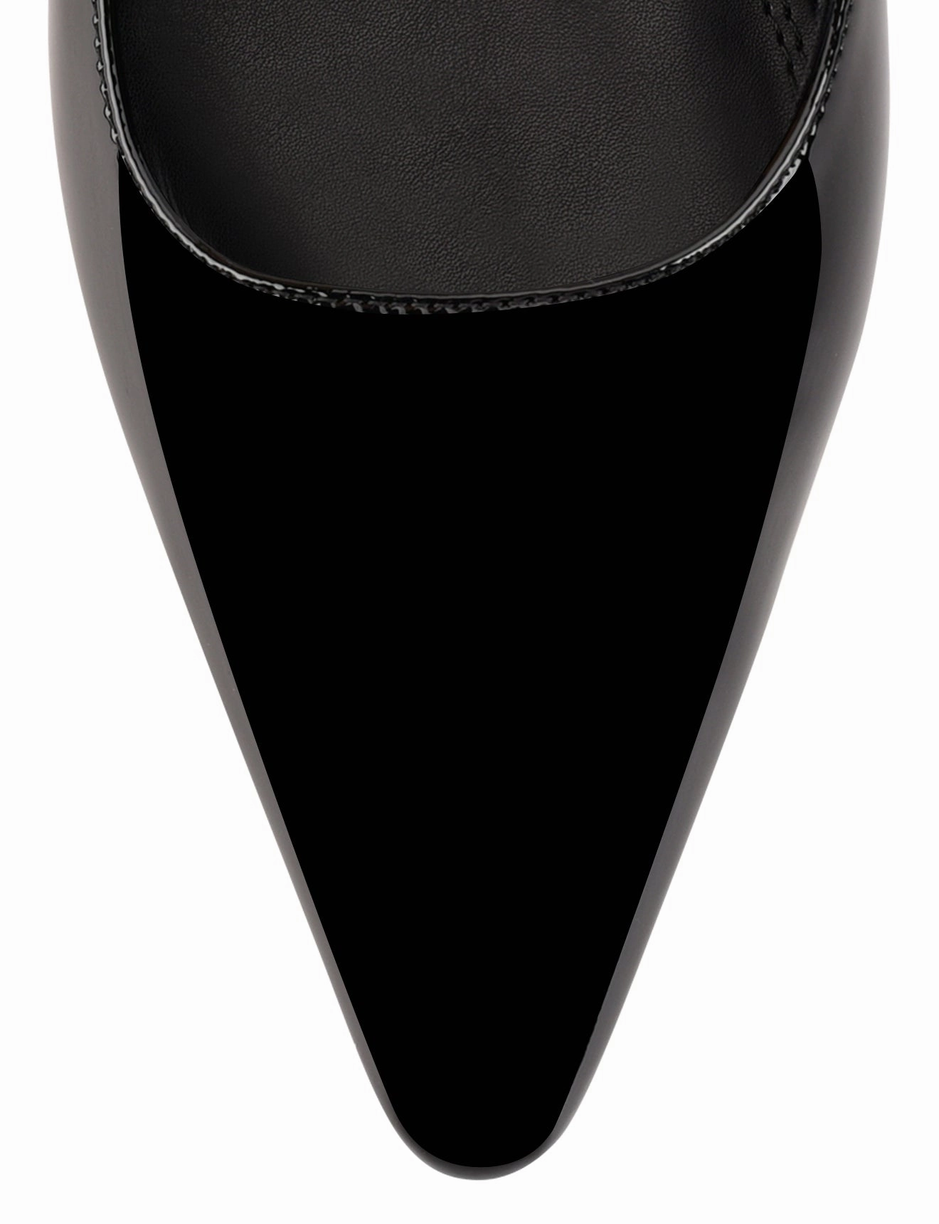 Alana Slingback Flats  - Black Patent Leather