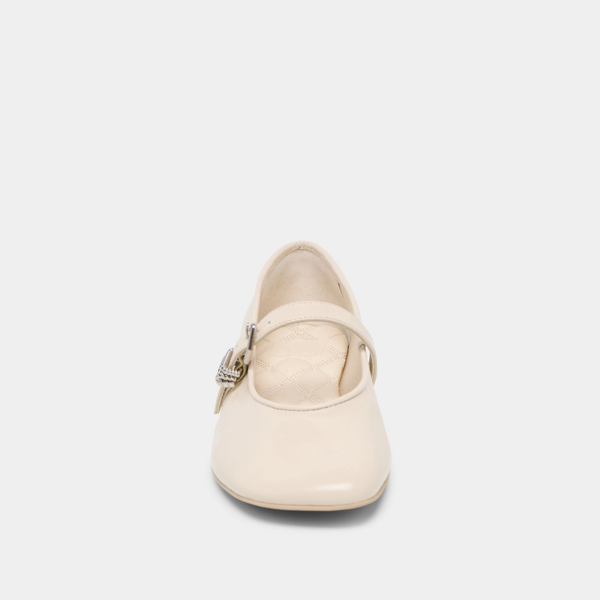 ALIZZA BALLET FLATS CREME CRINKLE PATENT