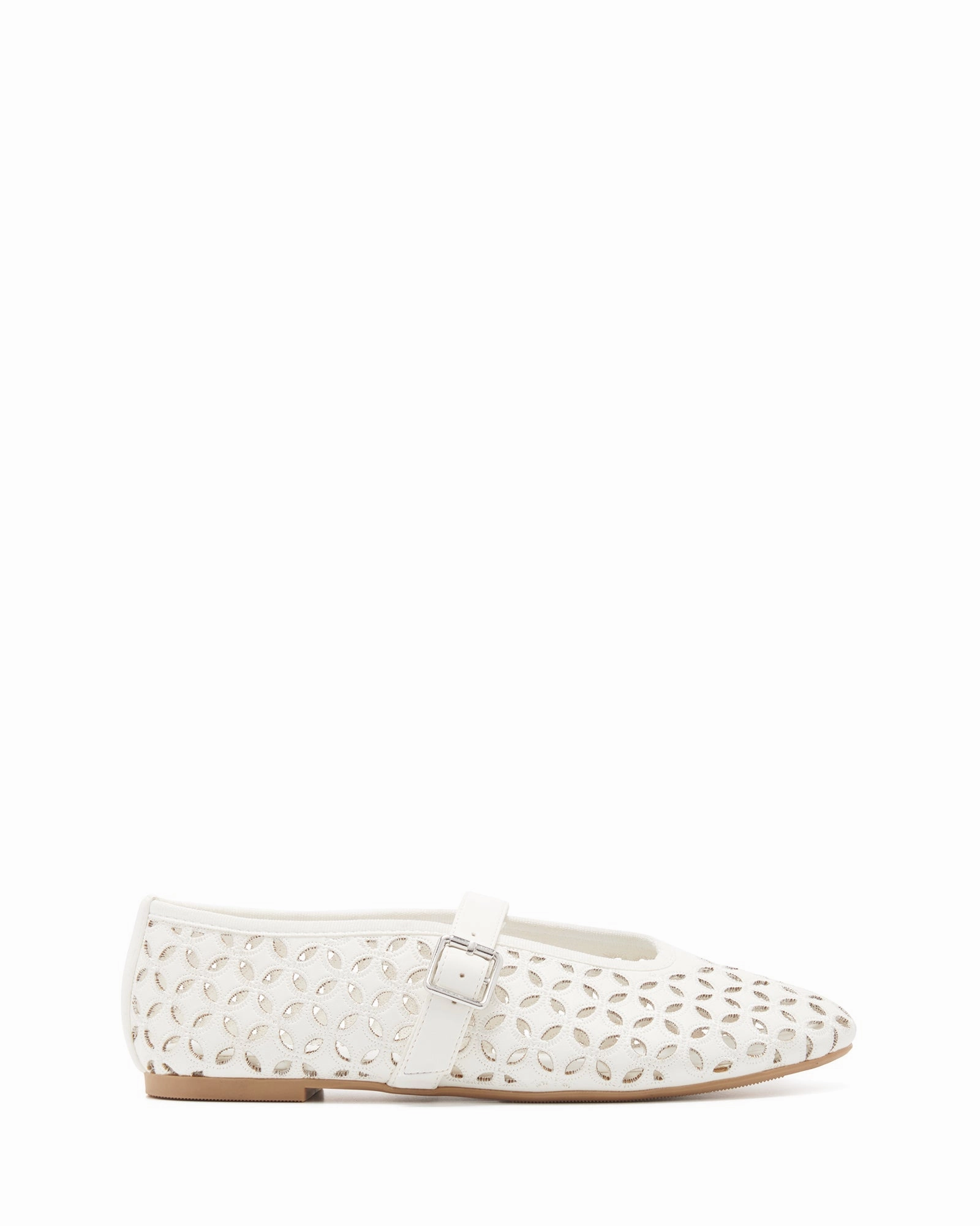 Amara Ballet Flat White Smooth