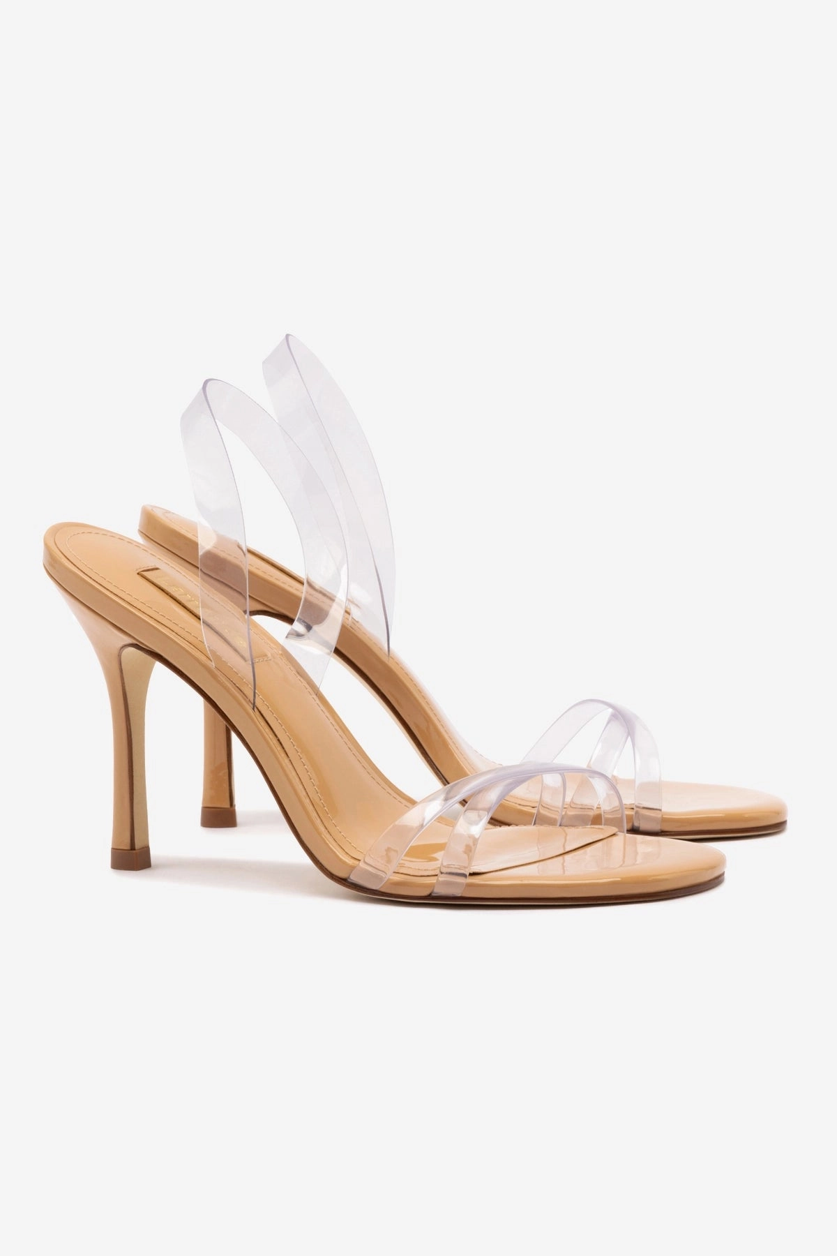 Annie Sandal In Tan Leather and Vinyl