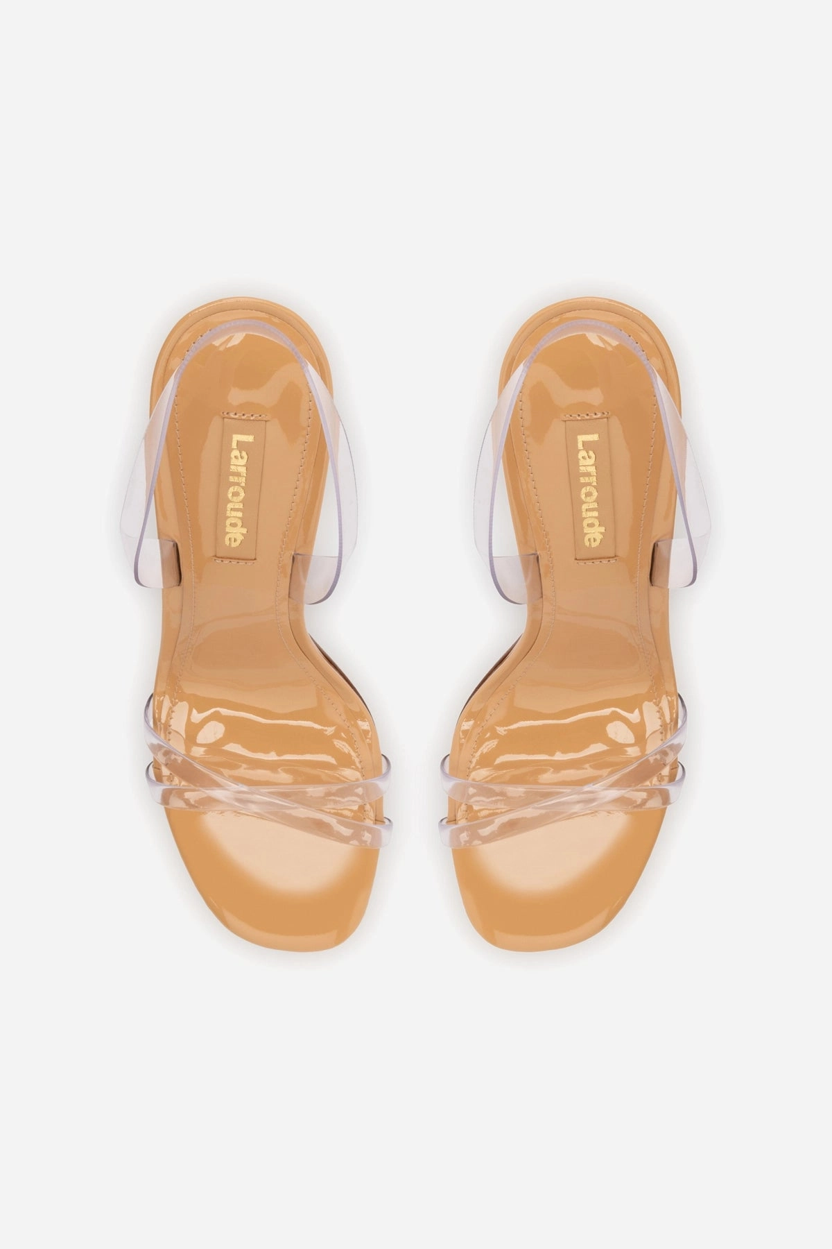 Annie Sandal In Tan Leather and Vinyl