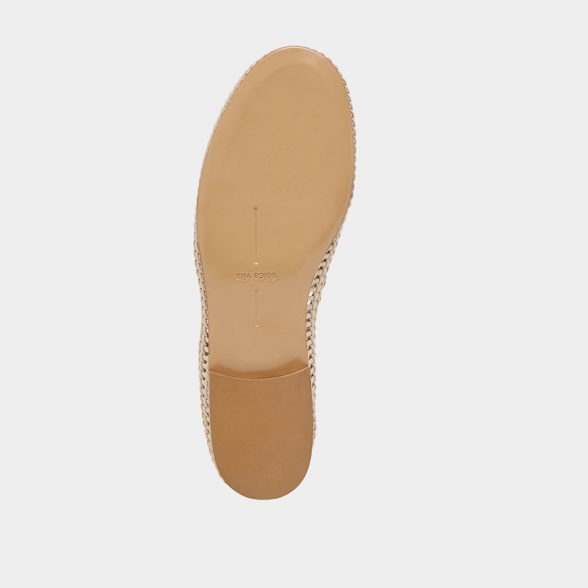 ARMOND FLATS BONE WOVEN LEATHER