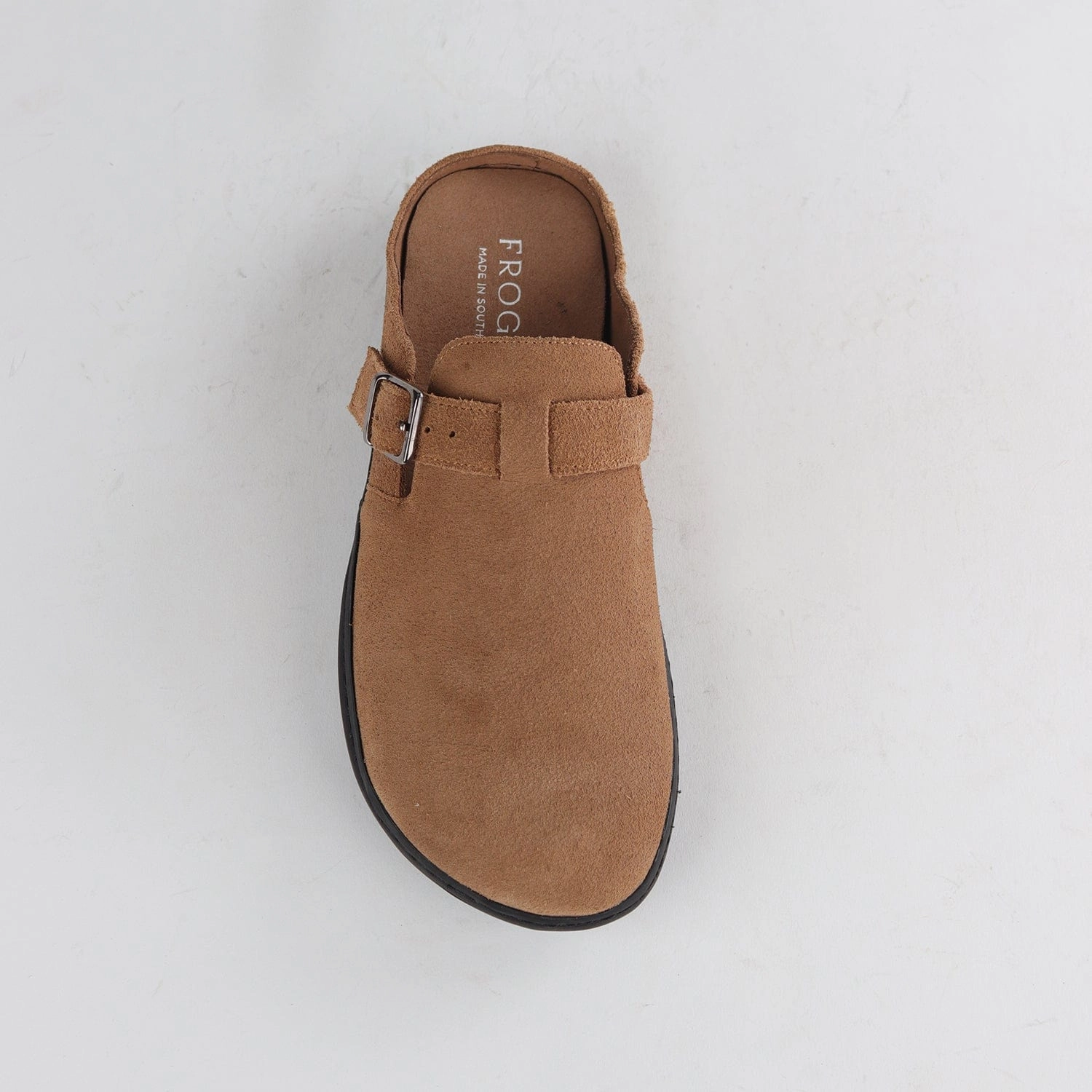 Barefoot clog with Removable Footbed in Taupe - 12318