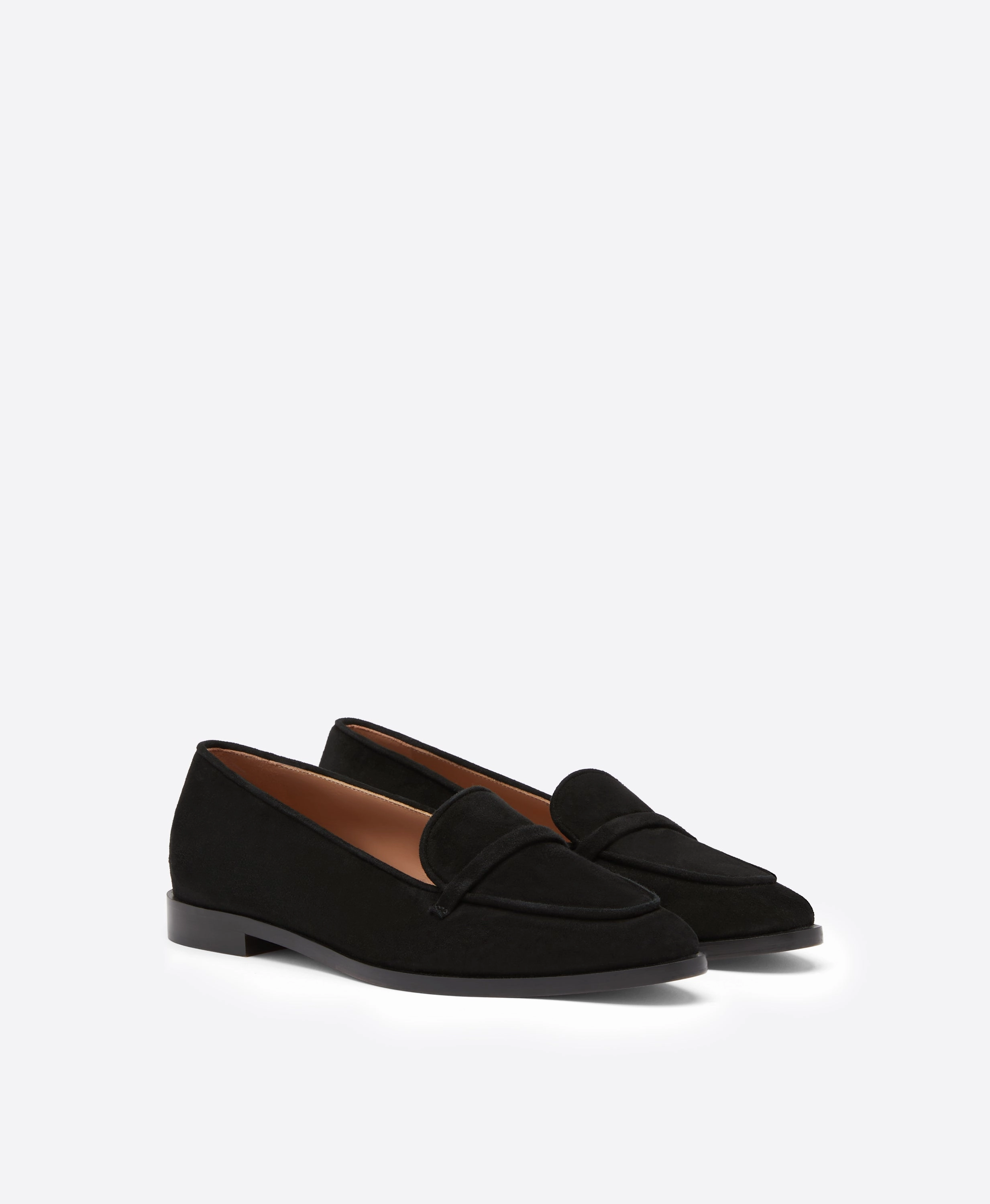 Barry Black Suede Loafers