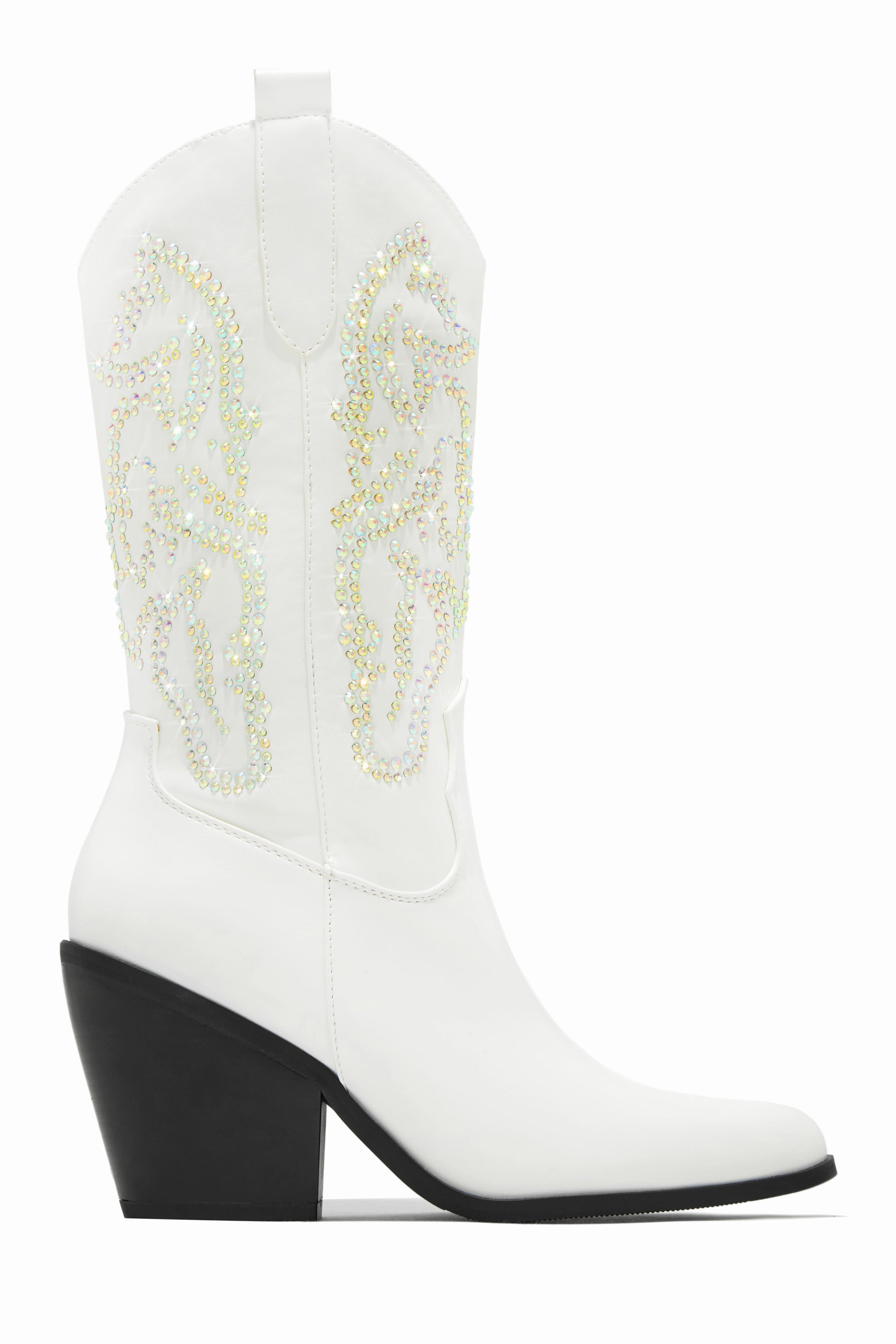 Best In The West Embellished Cowgirl Boots - Taupe