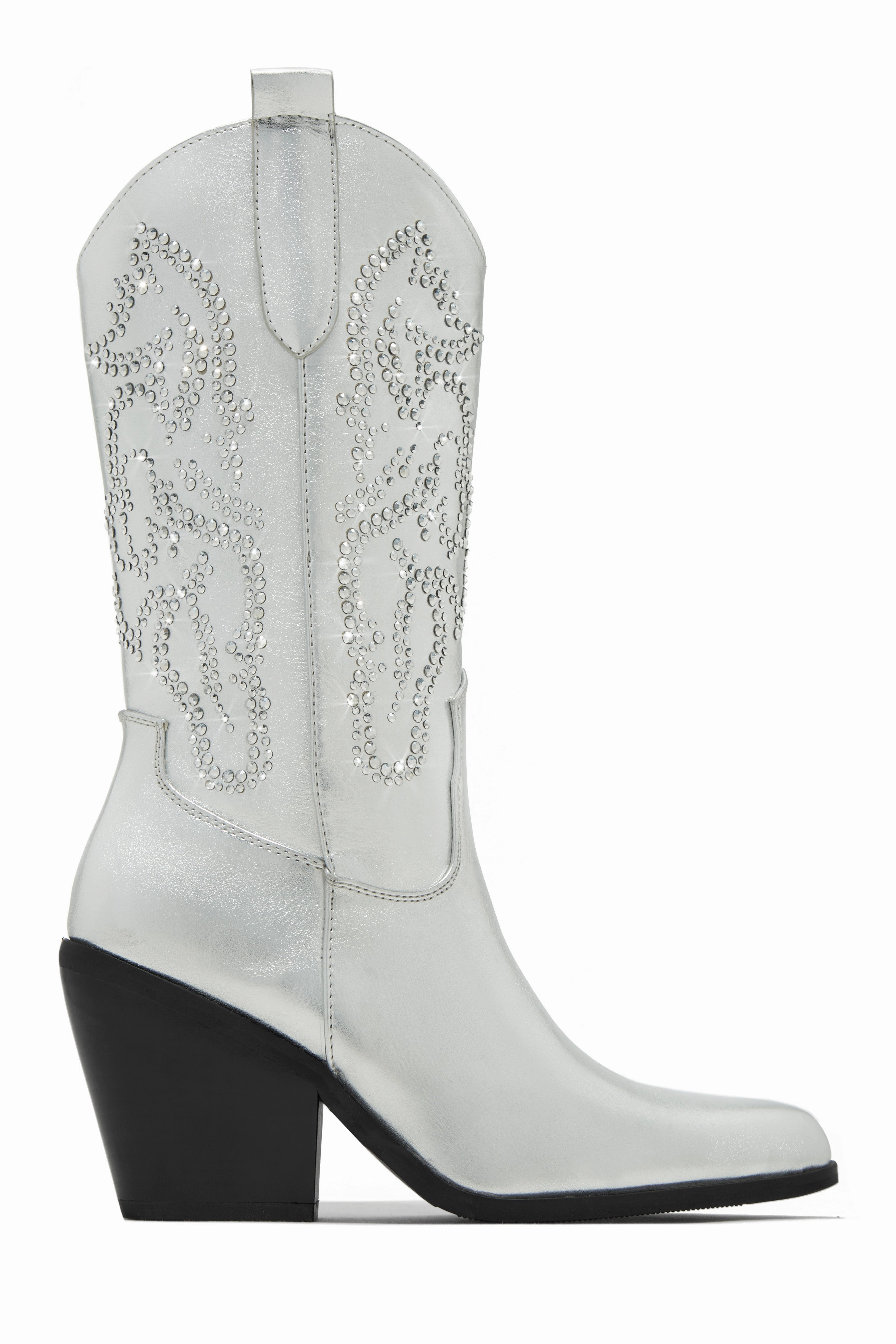 Best In The West Embellished Cowgirl Boots - Taupe
