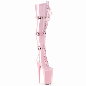 BEYOND-3028  Baby Pink Stretch Patent/Baby Pink