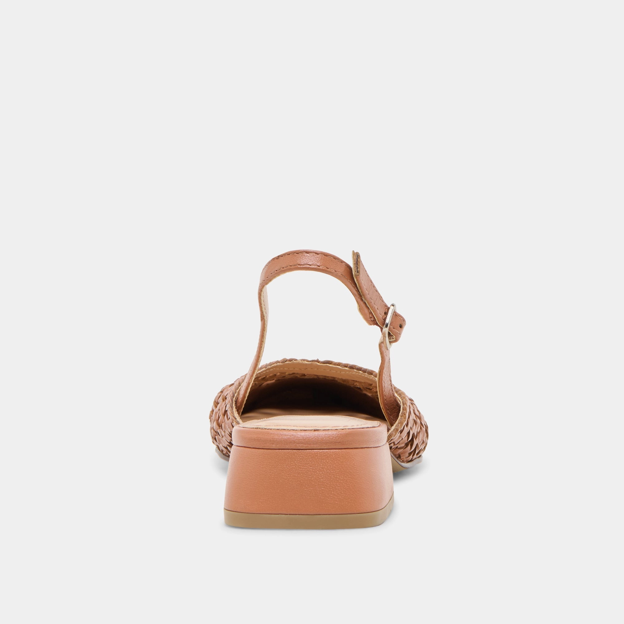 BIRDIE FLATS TAN WOVEN LEATHER