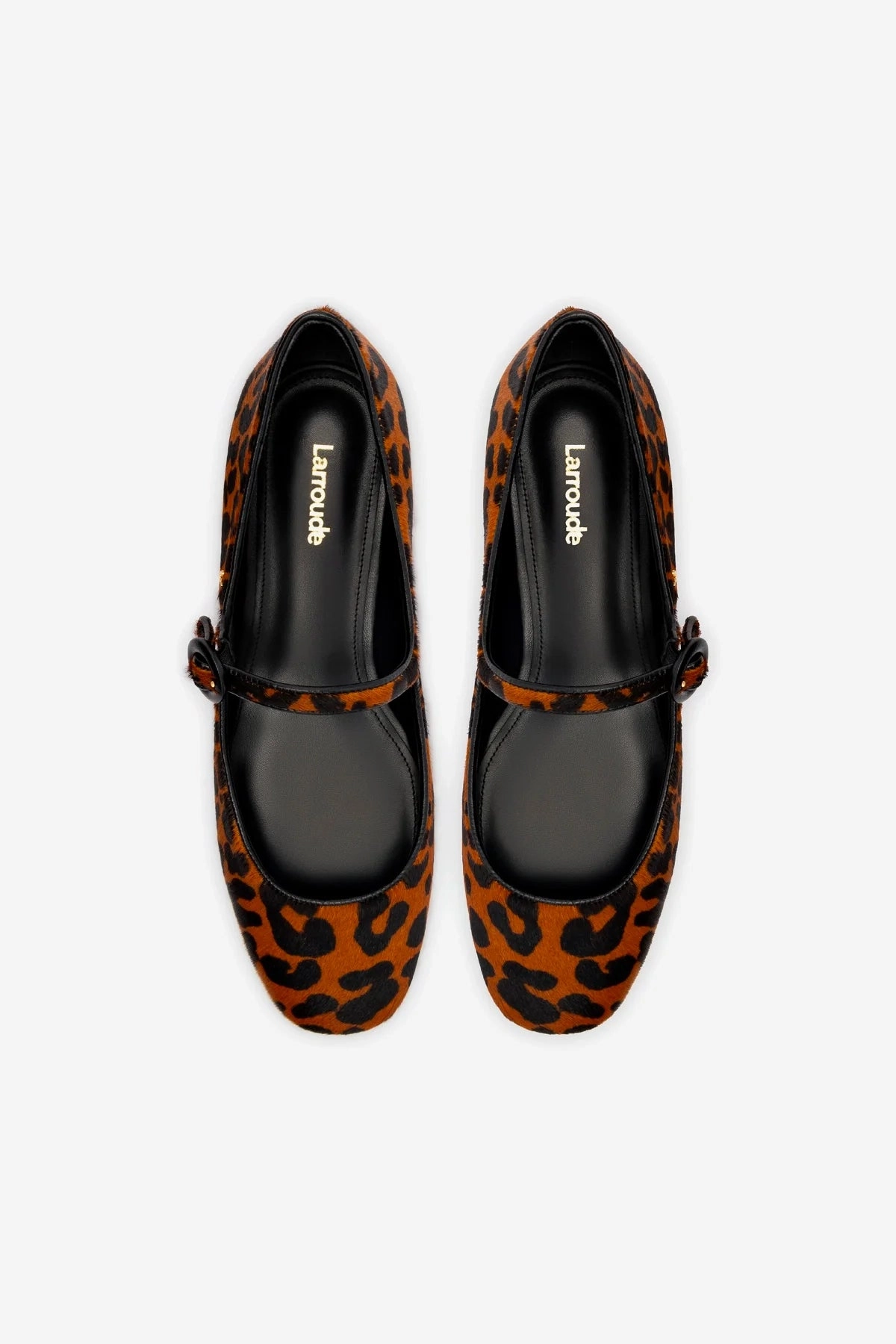 Blair Ballet Flat In Leopard Print Calf Hair