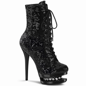 BLONDIE-R-1020  Black Sequins/Black