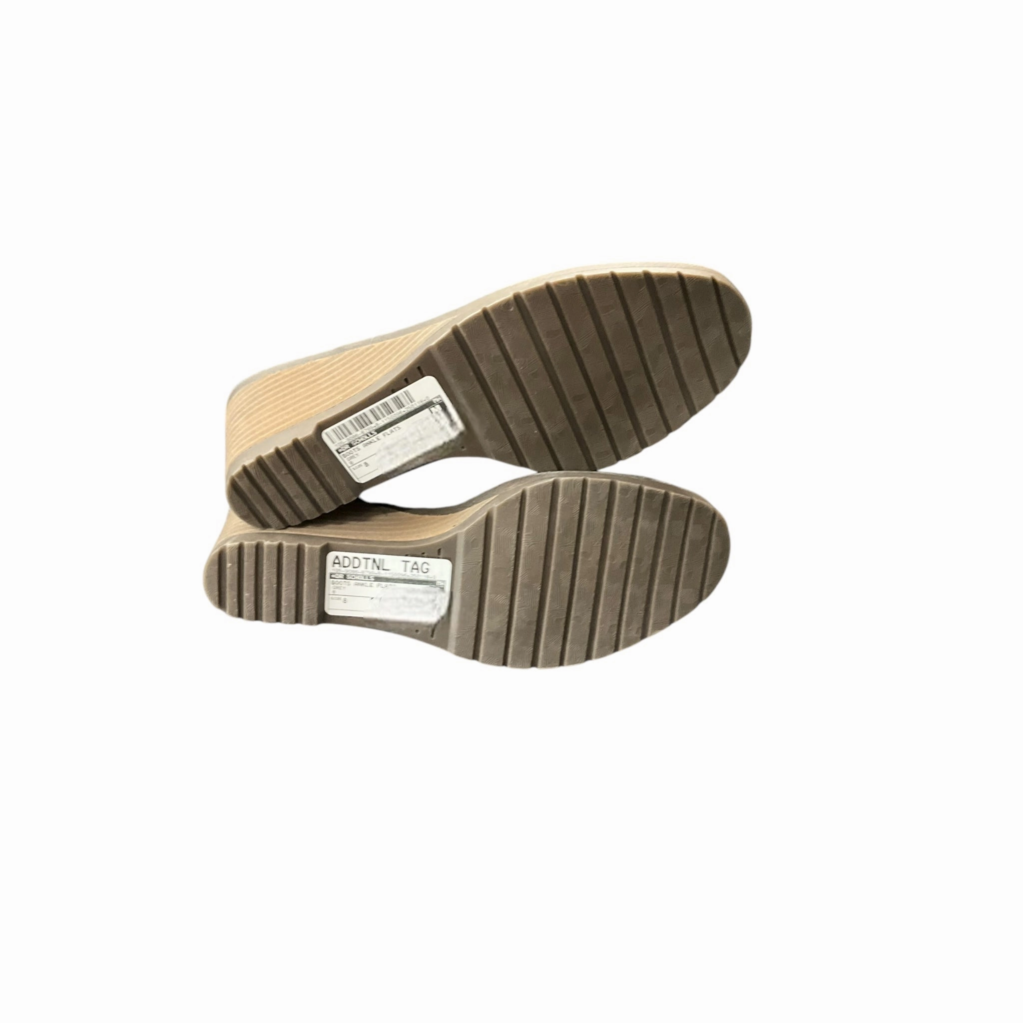 Boots Ankle Flats By Dr Scholls In Grey, Size: 8