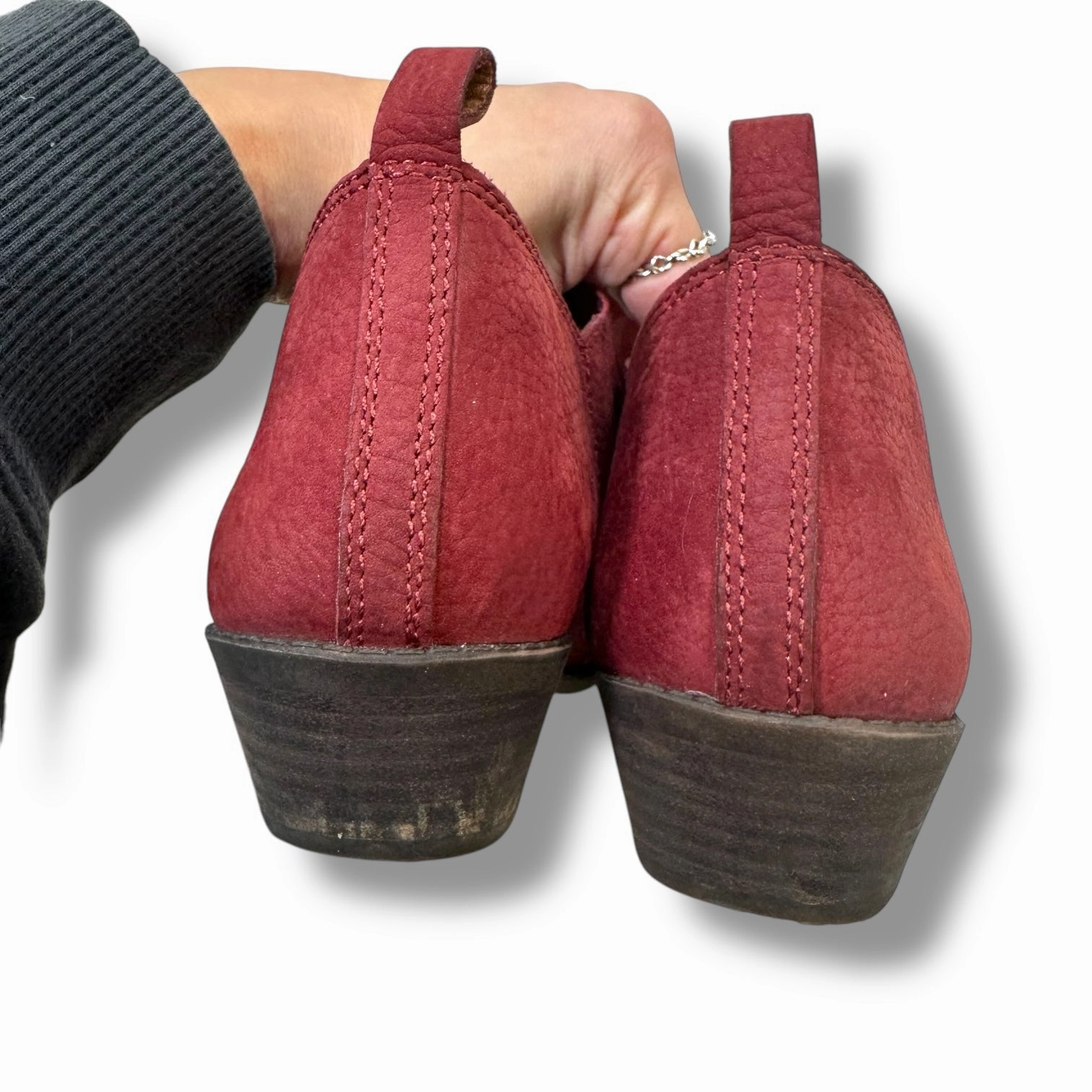 Boots Ankle Flats By Lucky Brand In Red, Size: 7.5