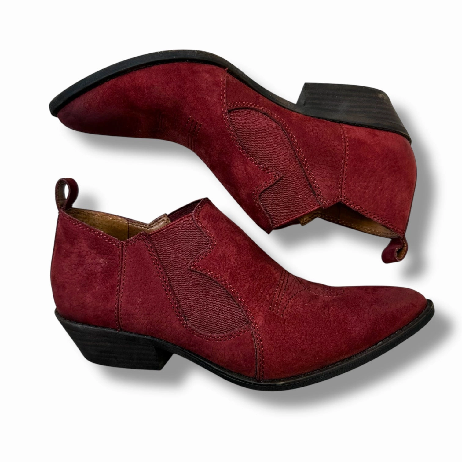 Boots Ankle Flats By Lucky Brand In Red, Size: 7.5