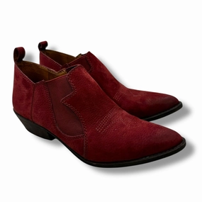 Boots Ankle Flats By Lucky Brand In Red, Size: 7.5