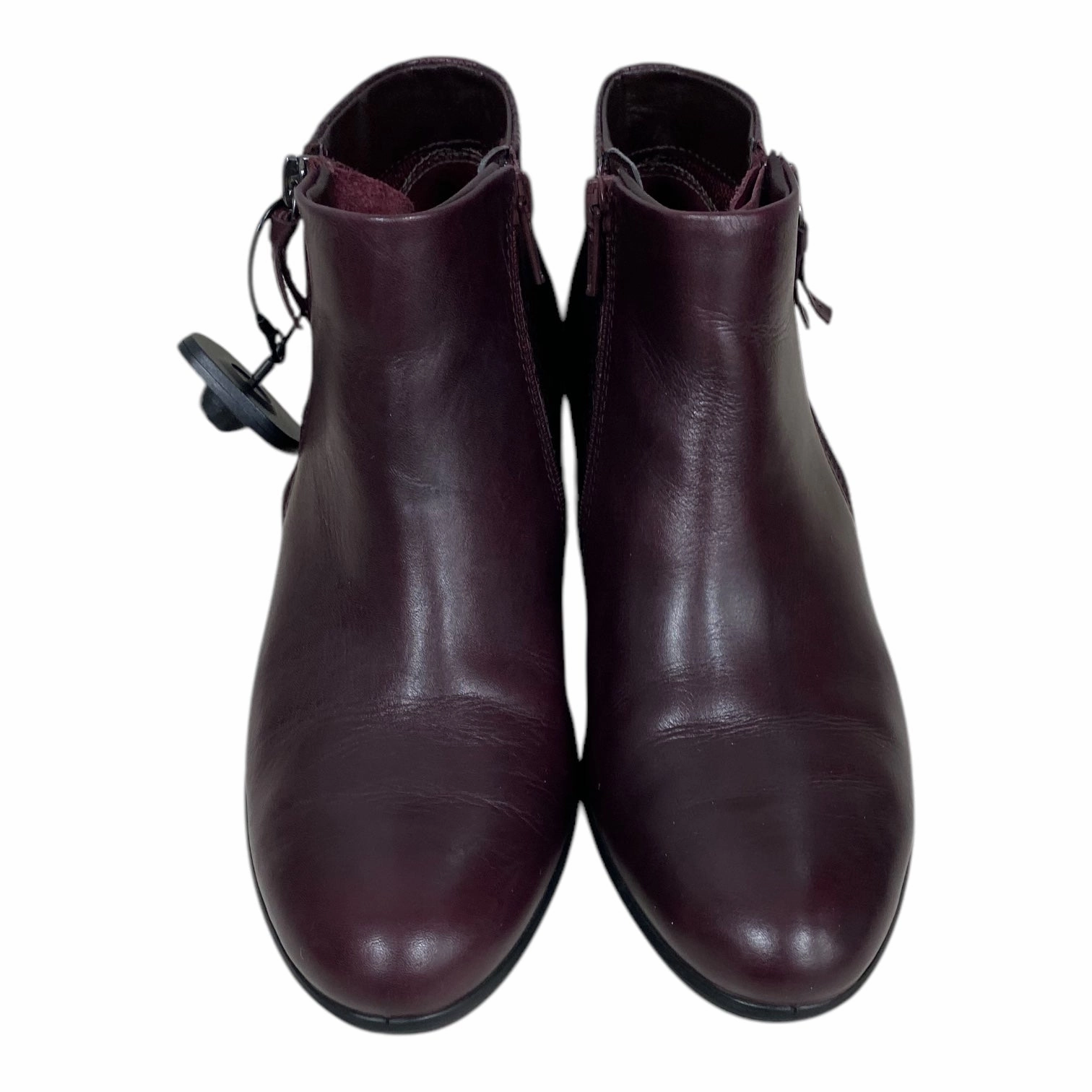 Boots Ankle Heels By Ecco In Purple, Size: 7.5