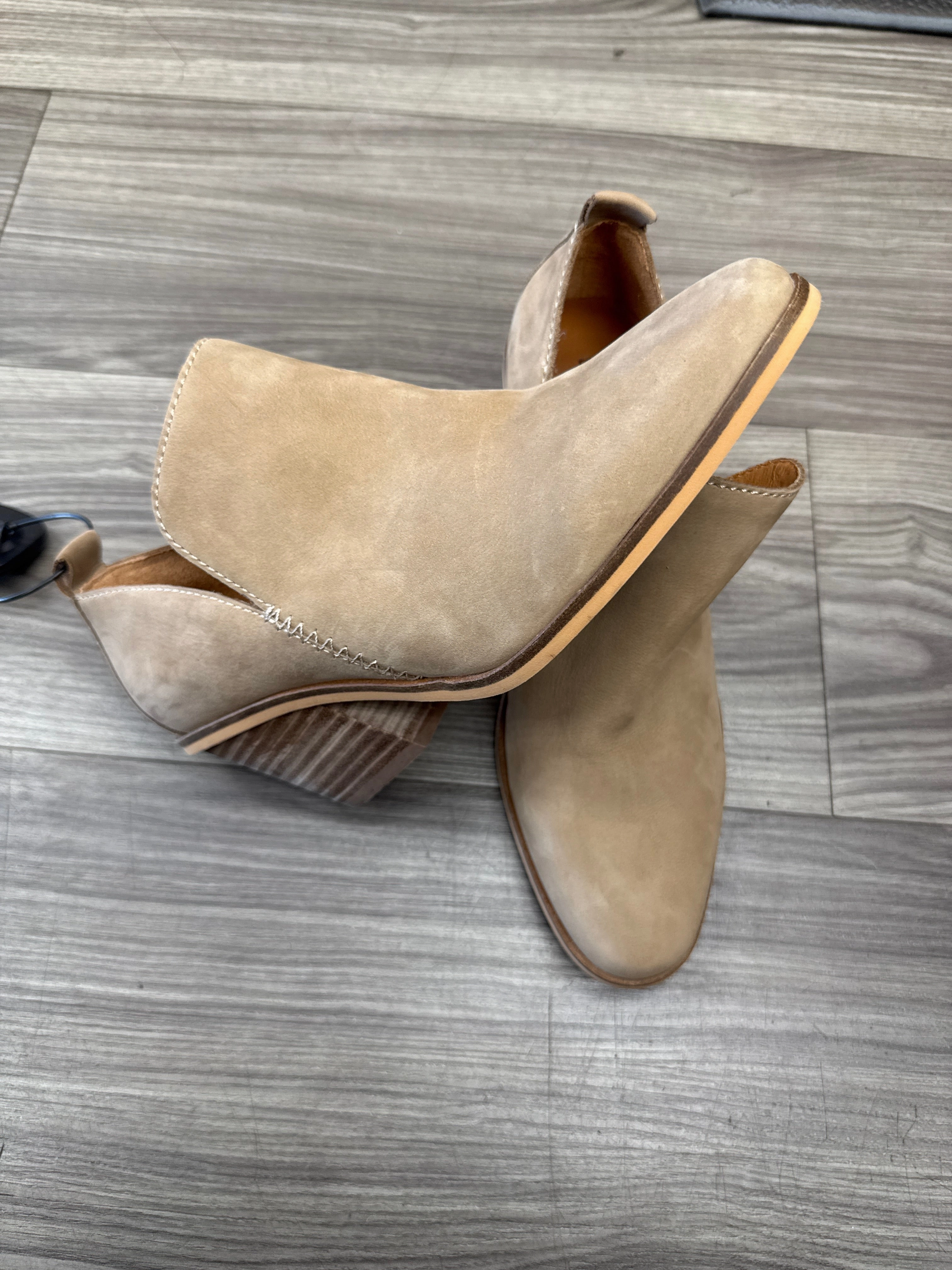 Boots Ankle Heels By Lucky Brand In Tan, Size: 7.5