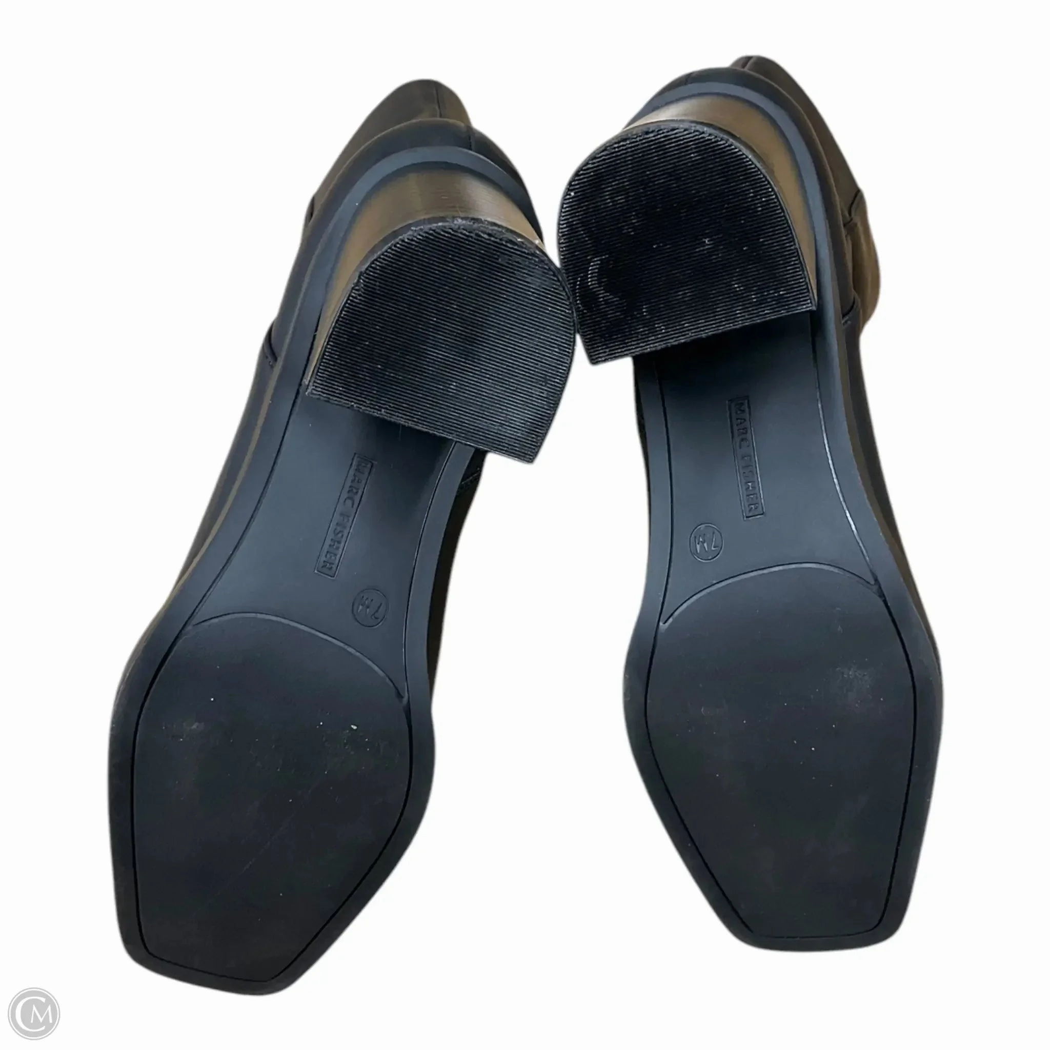 Boots Mid-calf Heels By Marc Fisher In Black, Size: 7
