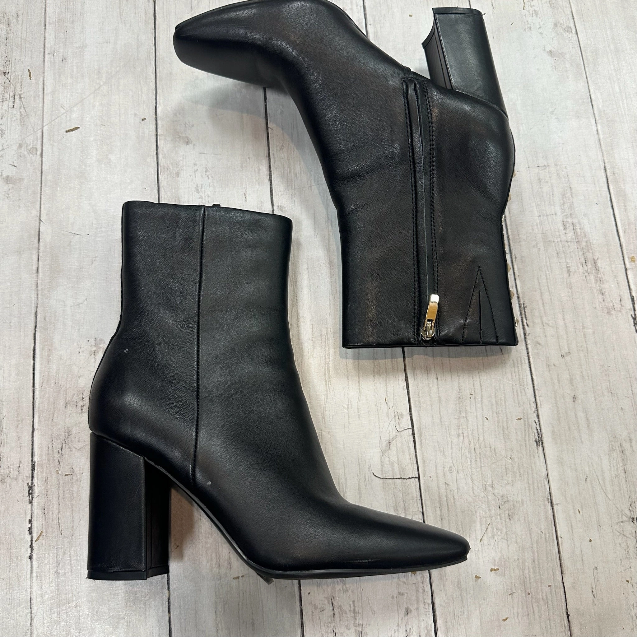 Boots Mid-calf Heels By Nine West In Black, Size: 8