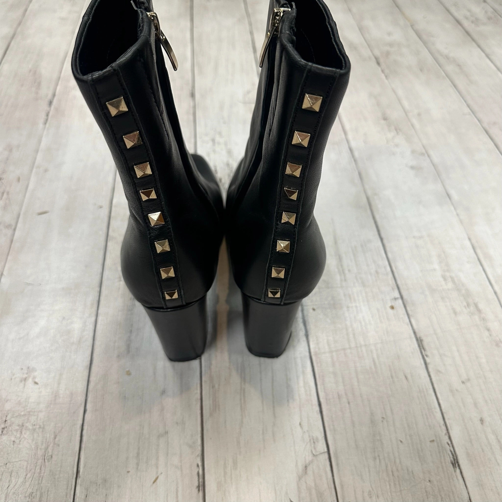 Boots Mid-calf Heels By Nine West In Black, Size: 8