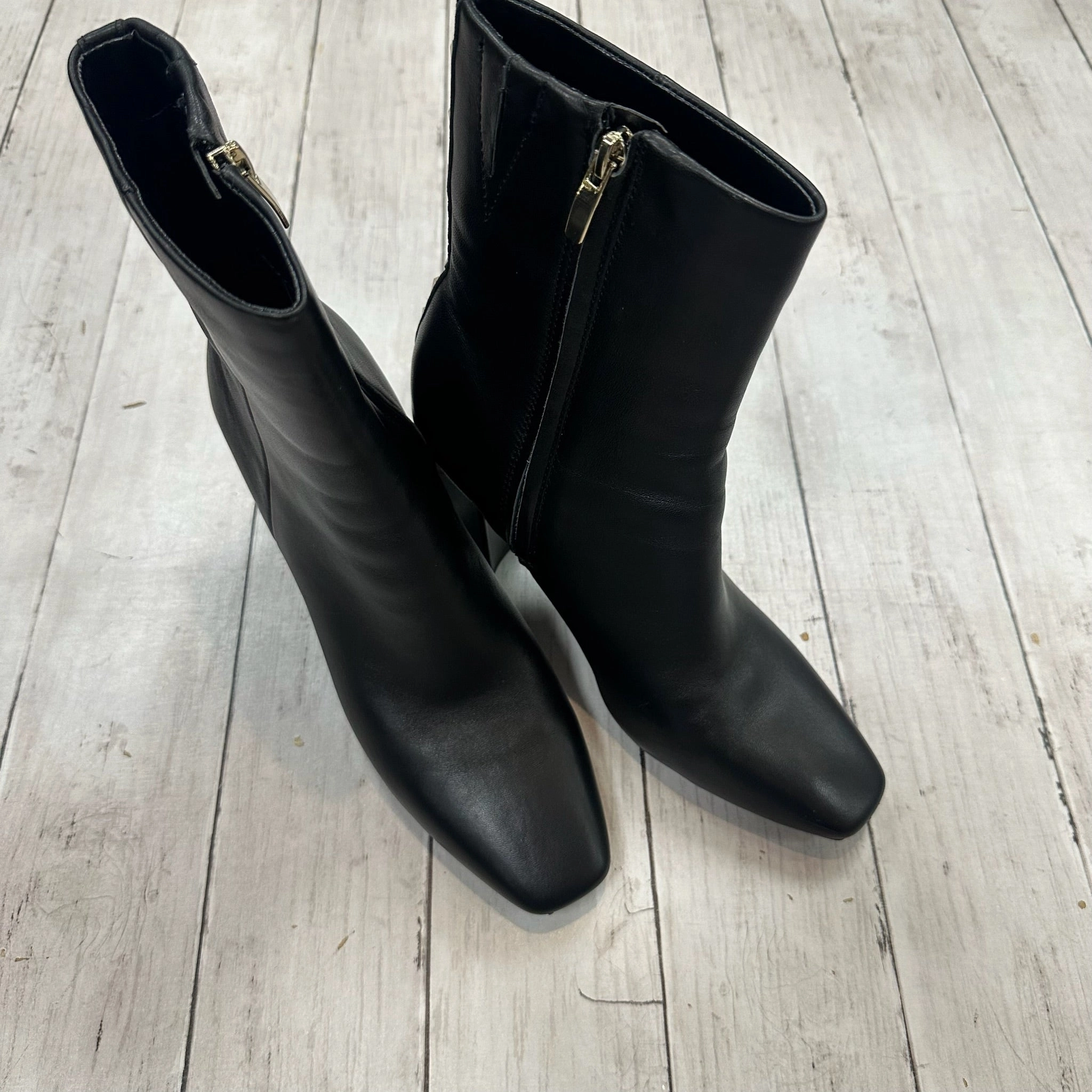 Boots Mid-calf Heels By Nine West In Black, Size: 8