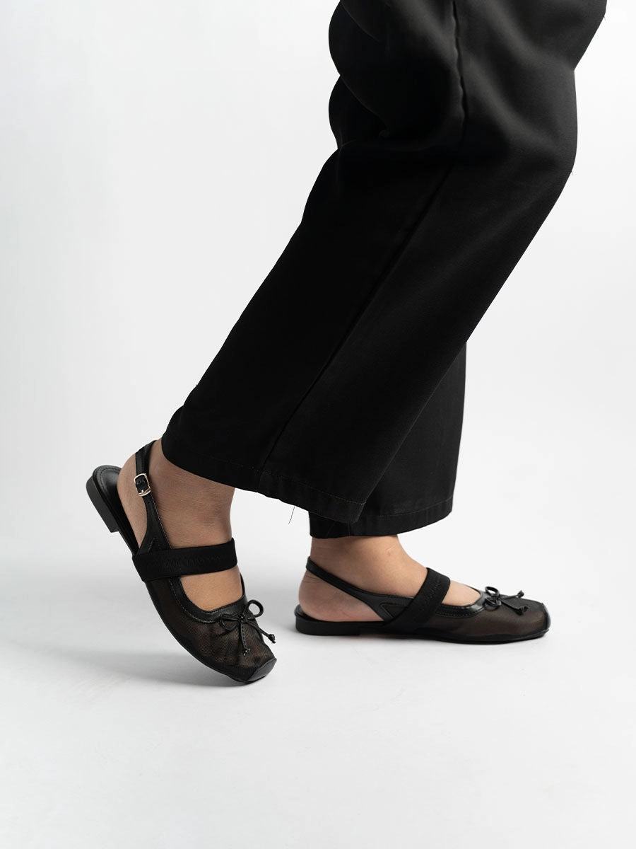 Brynn Ribbon Slingback Flats