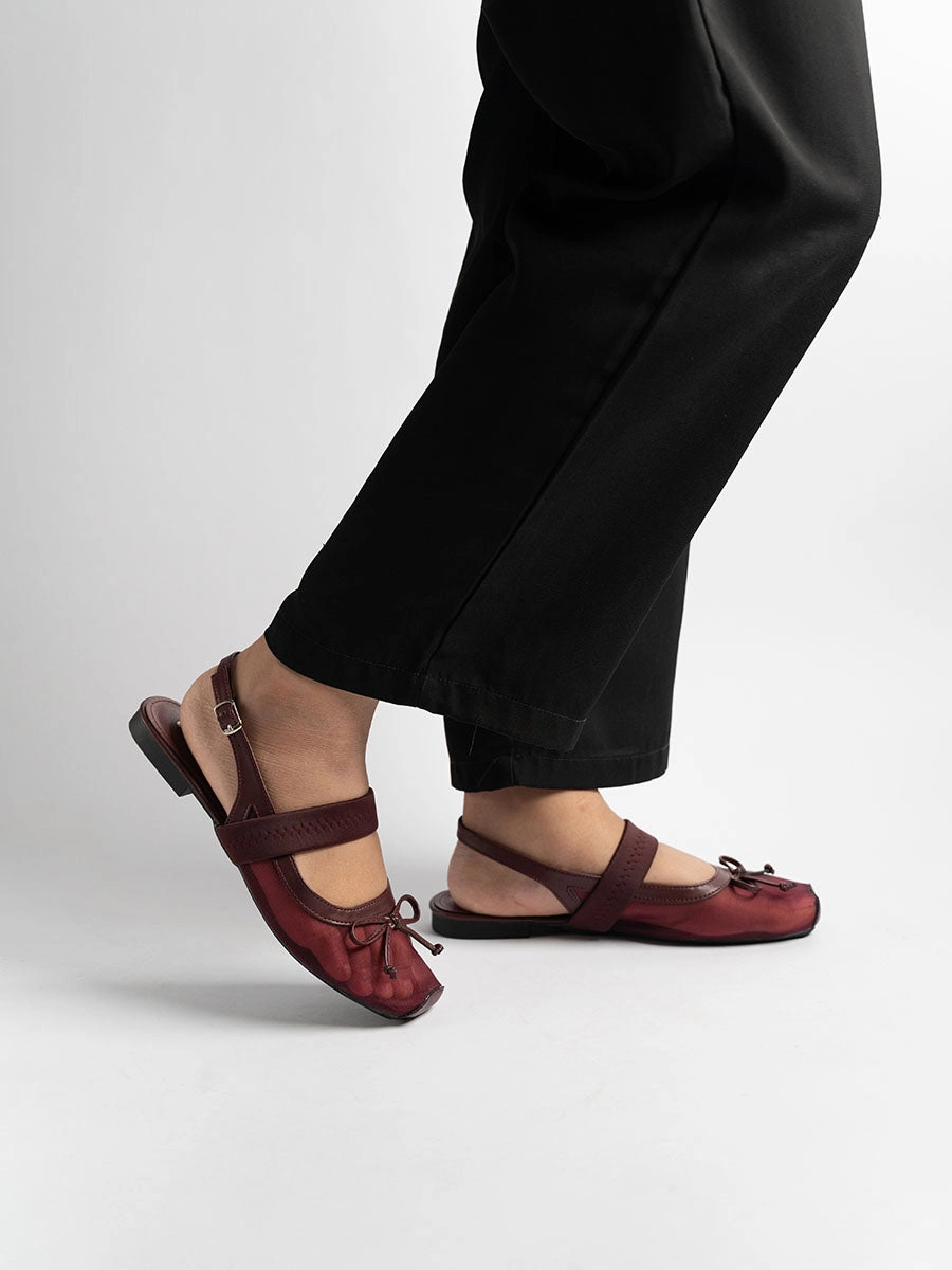 Brynn Ribbon Slingback Flats