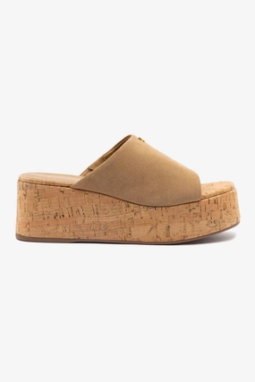 Charli Mule In Peanut Suede