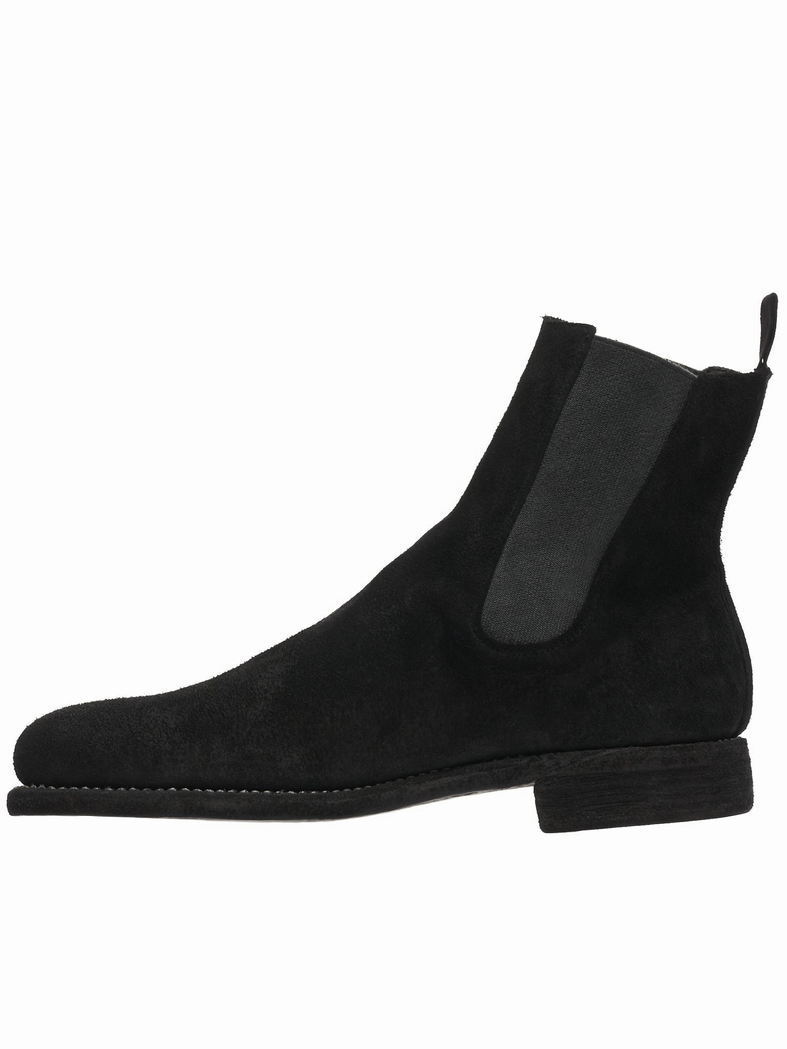 Chelsea Suede Boots (96-HORSE-REVERSE-BLACK)