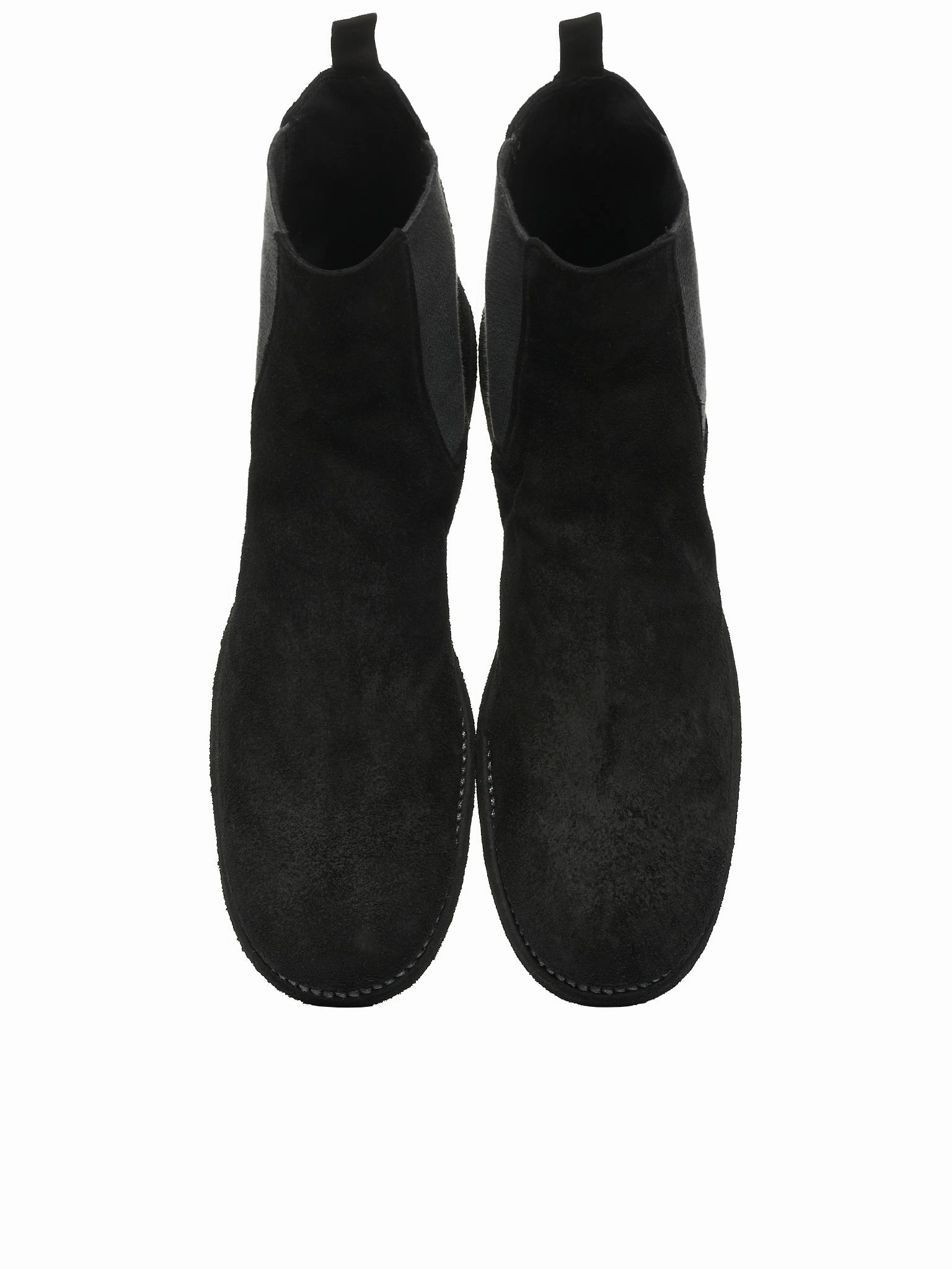 Chelsea Suede Boots (96-HORSE-REVERSE-BLACK)