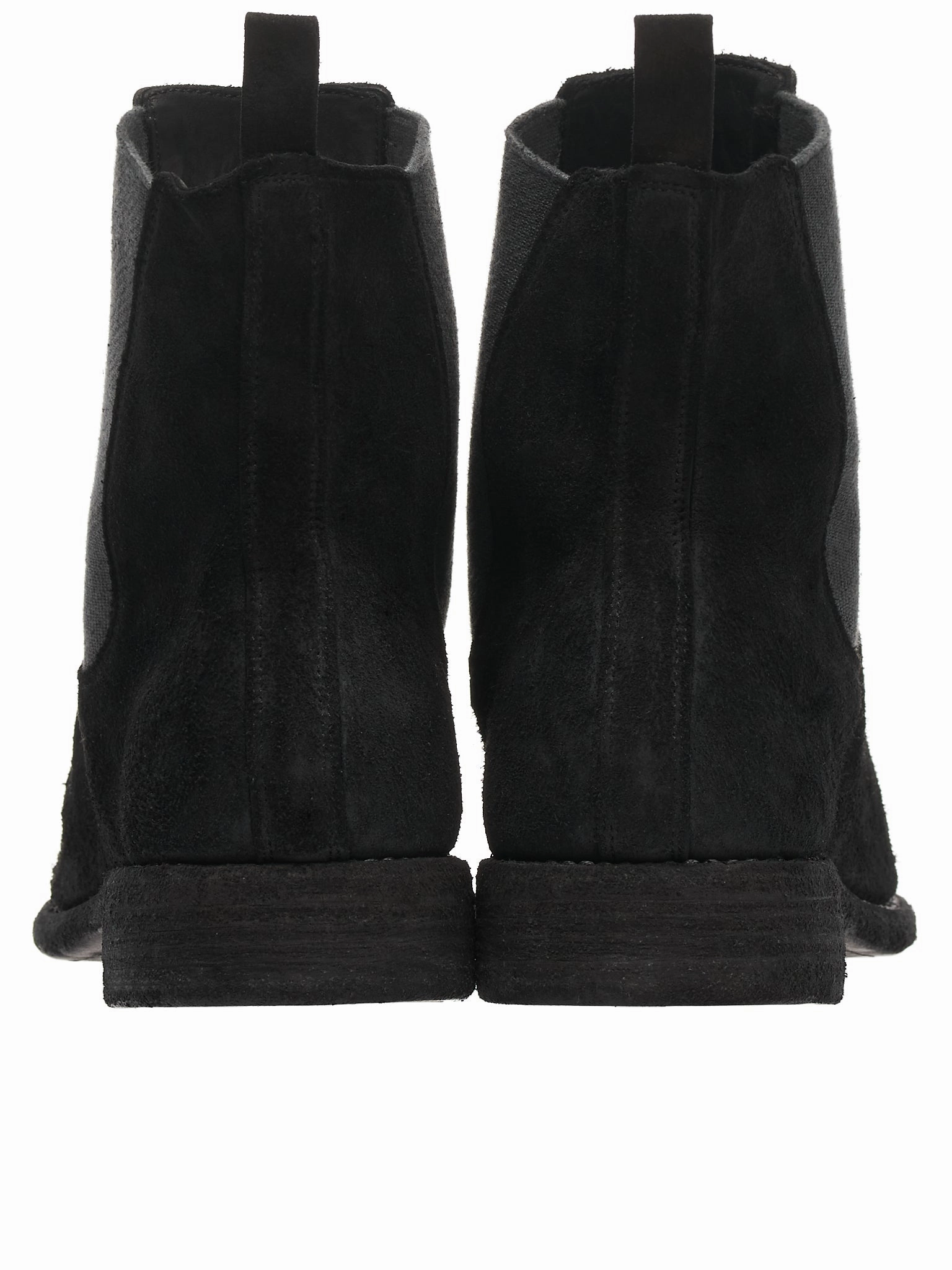 Chelsea Suede Boots (96-HORSE-REVERSE-BLACK)