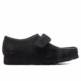 Clarks x Needles Walla Strap Lo Suede - Black