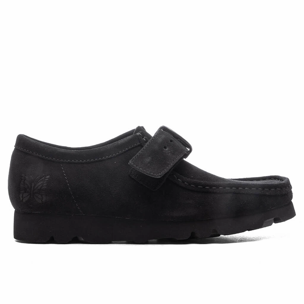 Clarks x Needles Walla Strap Lo Suede - Black