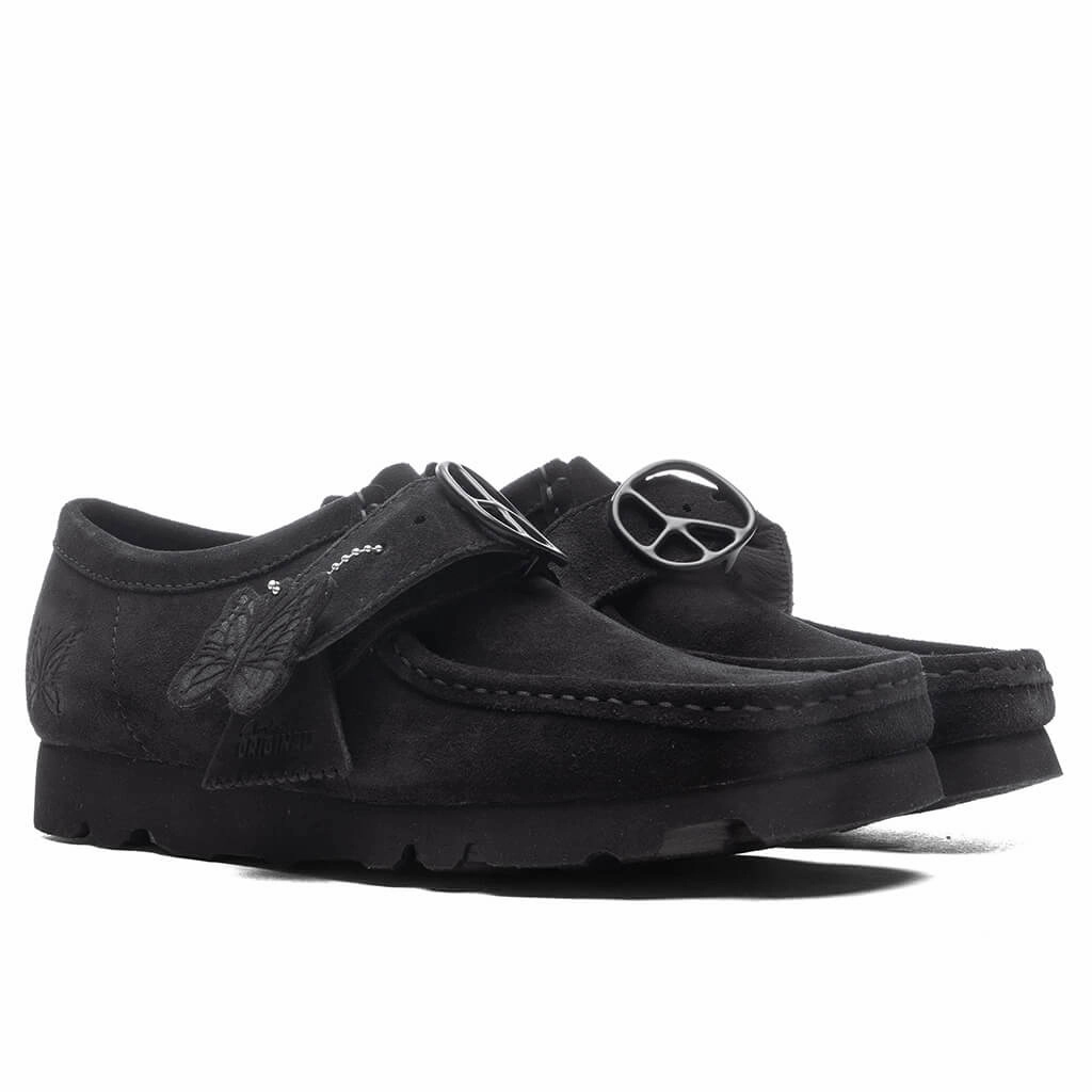 Clarks x Needles Walla Strap Lo Suede - Black