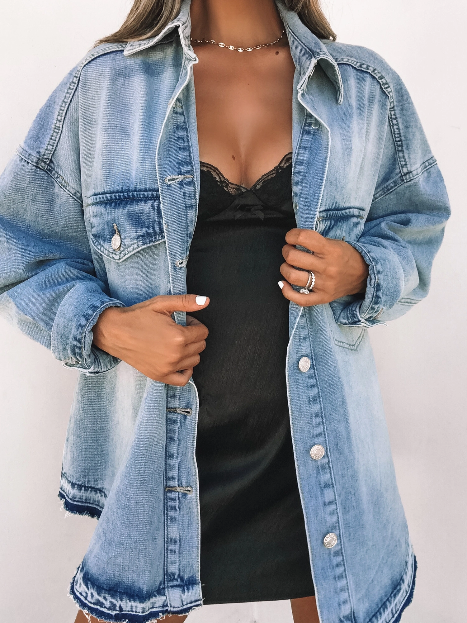 Clayton Oversized Denim Shacket