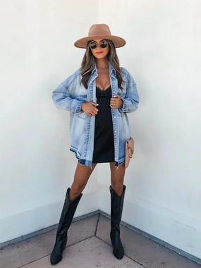 Clayton Oversized Denim Shacket