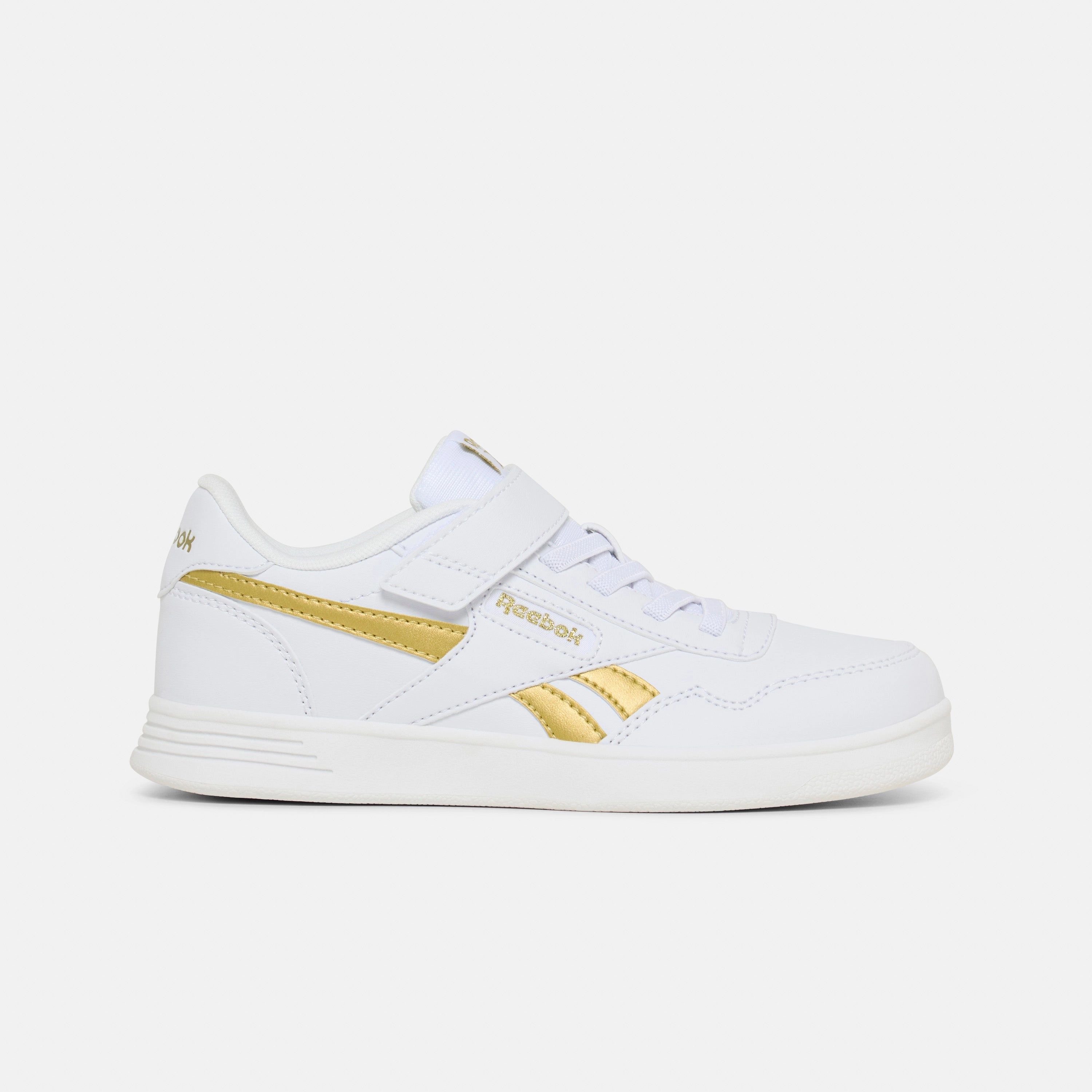 Court Advance Elastic Lace White/Goldmetallic