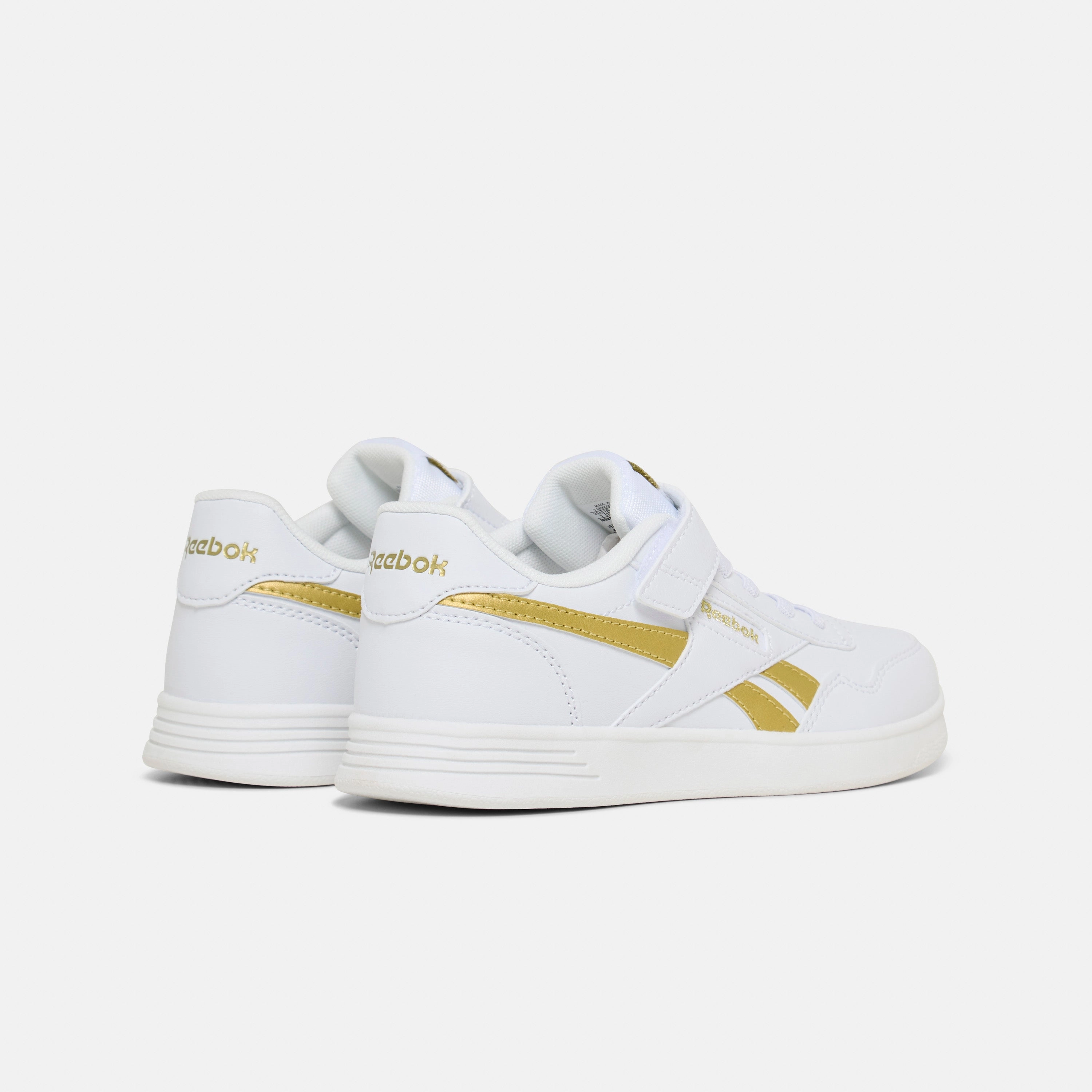 Court Advance Elastic Lace White/Goldmetallic