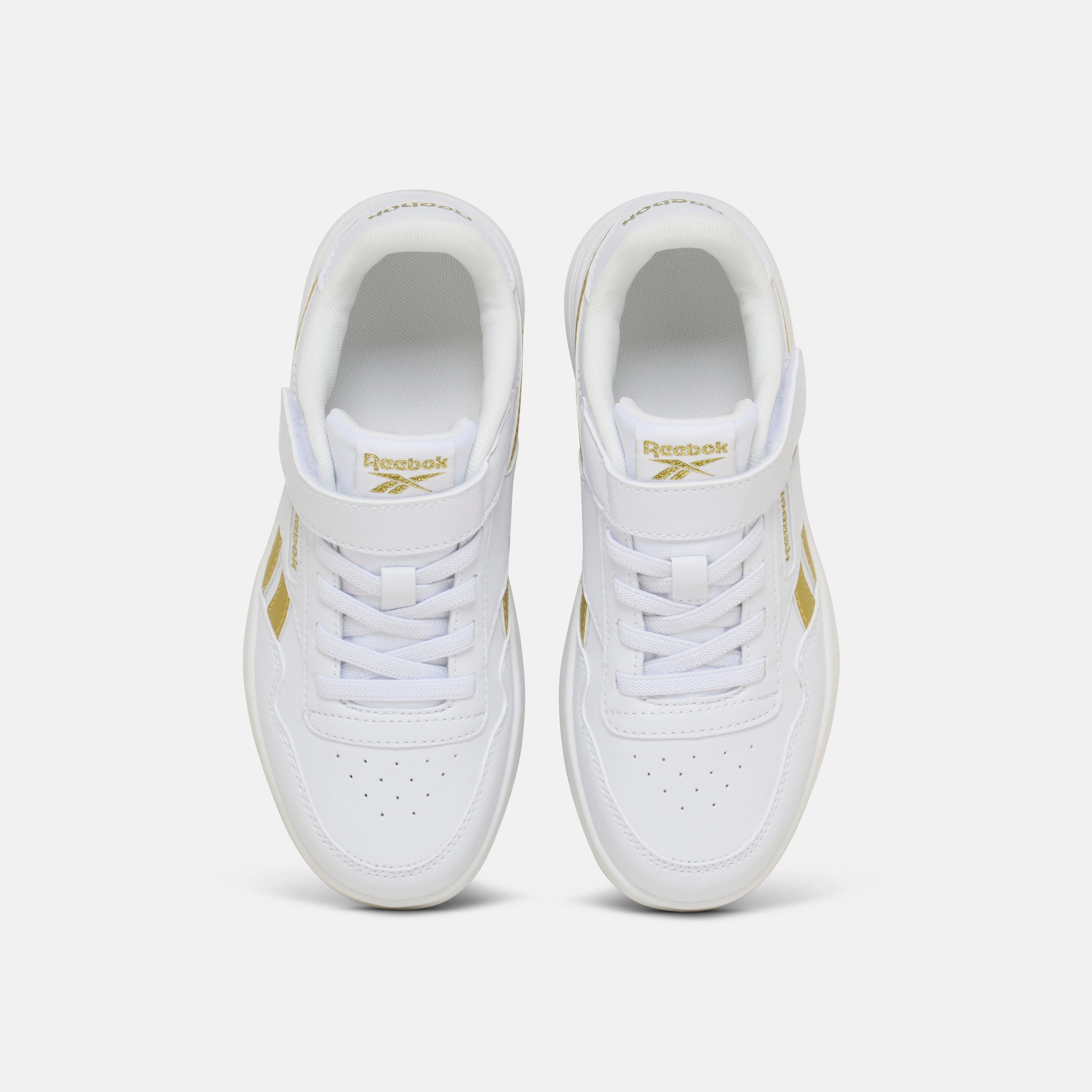 Court Advance Elastic Lace White/Goldmetallic