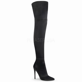 COURTLY-3012  Black Stretch Satin