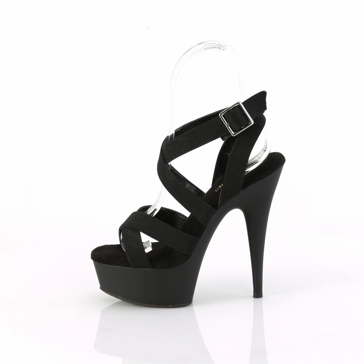 DELIGHT-638  Black Elastic Band/Black Matte