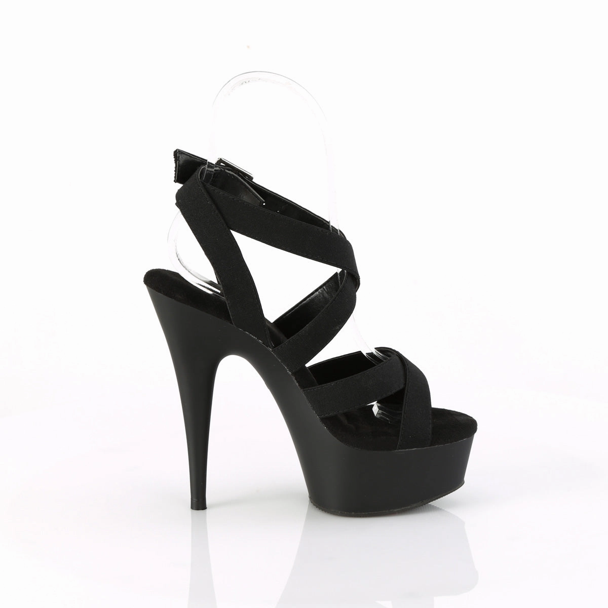 DELIGHT-638  Black Elastic Band/Black Matte