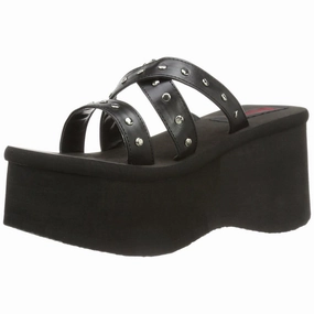 DEMONIA FUNN-19 Black Pu Platform