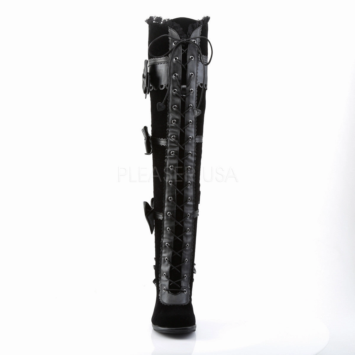 Demonia GLAM-300 Black Goth Lolita Boots