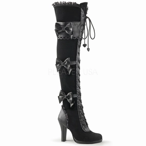 Demonia GLAM-300 Black Goth Lolita Boots