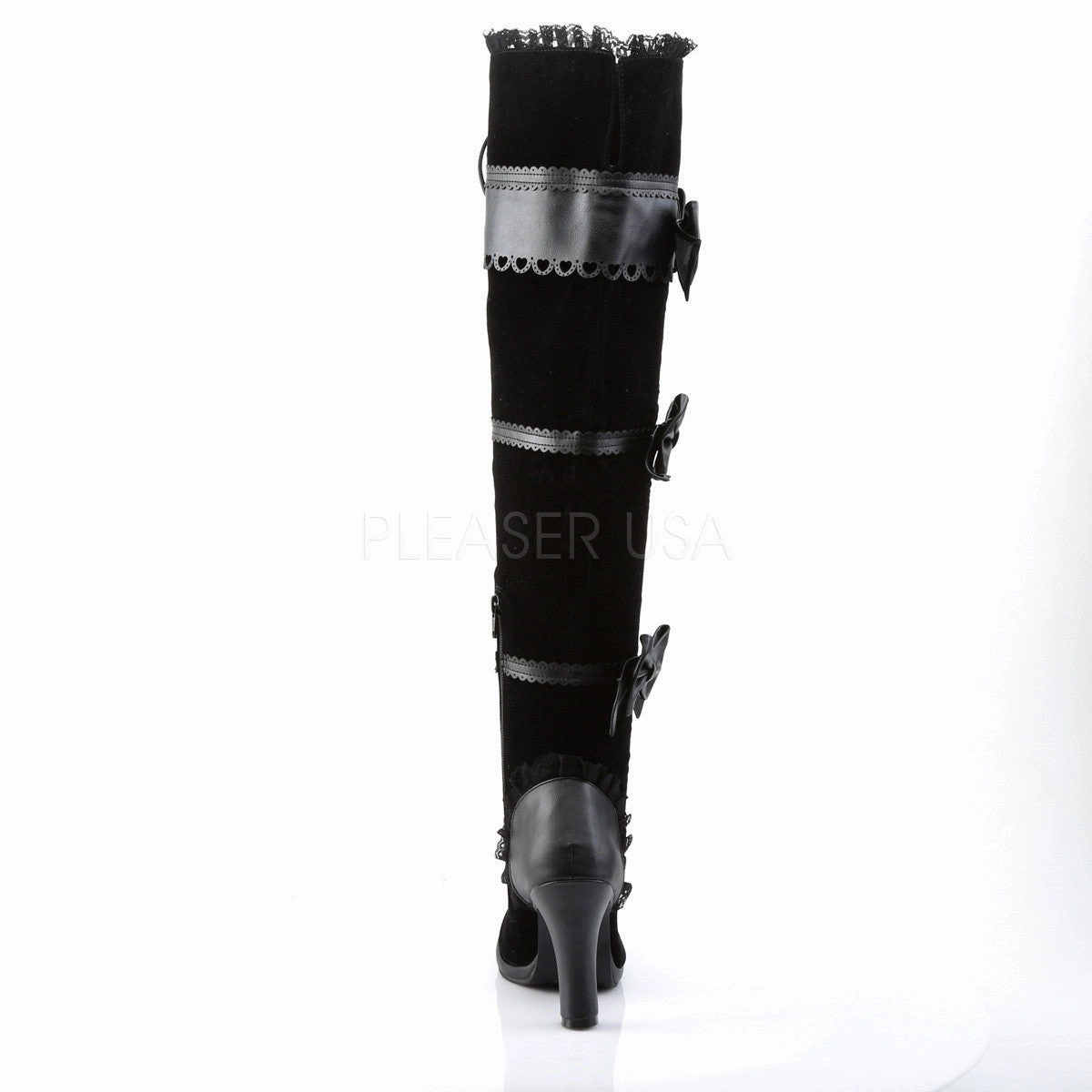Demonia GLAM-300 Black Goth Lolita Boots